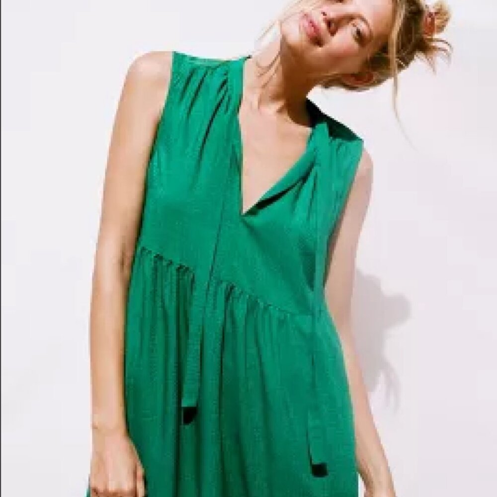 Maeve Emerald Sleeveless Dress (S)